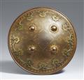 An iron Mughal-style shield (dha). 17th century or later - image-1