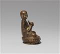 A Sinotibetan gilt bronze figure of Tsongkhapa. 19th/20th century - image-4