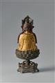 A lacquered and gilt bronze figure of a bodhisattva. 17th/18th century - image-2
