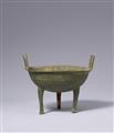 A ting-type bronze vessel, Han dynasty - image-2