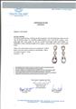 A pair of 18k rose gold diamond and morganite pendant earrings. - image-3