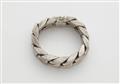 A solid 18 kt white gold chain bracelet. - image-1