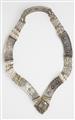 A probably Transsylvanian silver gilt historicist shoulder chain with freshwater pearls. - image-2