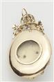 An Italian 14k gold enamel and rose-cut diamond locket. - image-2