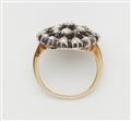 A silver 14k gold and Dutch rose-cut diamond cluster ring. - image-3