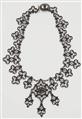 An early neo-gothic Berlin iron and steel necklace with large pendant in the style of Schinkel. - image-1