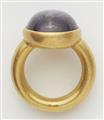 A German forged 20k gold and star ruby cabochon ring. - image-2