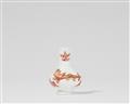 A Meissen porcelain miniature vase with "Red Dragon" decor and K.H.C. mark - image-1