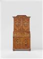 A German cabinet with unusual marquetry - image-1