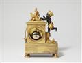 A Parisian gilt and patinated bronze pendulum clock with an allegory of America - image-2