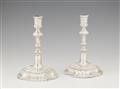 A pair of Cologne Baroque silver candlesticks - image-1