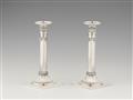 A pair of Stuttgart silver candlesticks - image-1