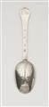 A Charles II London silver lace back spoon - image-1