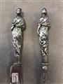 A pair of Amsterdam Baroque silver cutlery handles - image-4