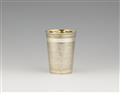 A silver gilt snakeskin beaker - image-1