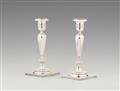 A pair of Warsaw silver candlesticks - image-1