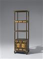 A wood four level book storage and display stand (sabang t'akja). Korea. First half 20th century - image-1