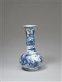 Große blau-weiße Flaschenvase. Kangxi-Periode (1661–1722) - image-2