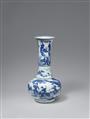 A large blue and white bottle vase. Kangxi period (1661–1722) - image-1