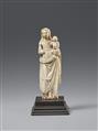 An Indo-Portuguese ivory figure of a Virgin Mary with the Christ Child. India, Goa. 18th century - image-1