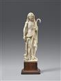 An Indo-Portuguese ivory figure of Christ as the Good Shepherd. India, Goa. 18th/19th century - image-1