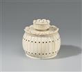 A small possibly Vizagatapam ivory-veneered box with a wood core. India. 19th century - image-1