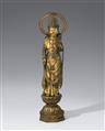 A very large bronze figure of Sho Kannon. Meiji period - image-1