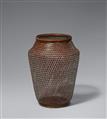 A small woven bamboo and rattan ikebana basket by Maeda Chikubôsai (1917-2003) - image-1