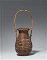 A large bamboo ikebana basket. First half 20th century - image-1