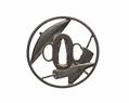 An iron tsuba. Possibly Higo. Edo period - image-1