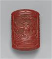 A three-case inrô in the manner of carved red lacquer. 19th century - image-2