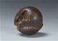 A Yamada school boxwood netsuke of a coiled rat. 19th century - image-4