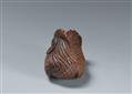 A wood netsuke of a proud rooster. - image-4