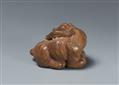 A light boxwood netsuke of a tiger. 19th century - image-2