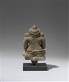 An Angkor Wat-style sandstone figure of a seated Ganesha. Cambodia. 12th century - image-2