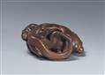 A wood okimono netsuke of rats. Second half 19th century - image-5