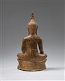 A bronze figure of Buddha Shakyamuni. Thailand, U-Thong style, C group. 14th century - image-2