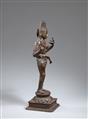 Prozessionsfigur des Ardhanarishvara. Bronze. Süd-Indien. Im Stil der Chola-Zeit, wohl 19. Jh. - image-4