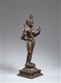 A bronze processional figure of Ardhanarishvara. Southern India. In the style of the Chola period, probably 19th century - image-5