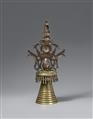 Teil eines Stupas. Bronze. Tibet, 14. Jh. - image-2