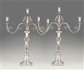 A large pair of Berlin silver candelabra - image-1