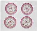 Four Berlin KGM porcelain dessert plates with bird motifs - image-1