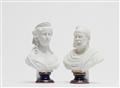 A pair of Berlin KPM porcelain busts of Empress Augusta and Emperor Wilhelm I - image-2