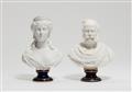 A pair of Berlin KPM porcelain busts of Empress Augusta and Emperor Wilhelm I - image-1