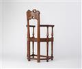 A Renaissance style armchair / caquetoire by Max Littmann (1862 - 1931) - image-8