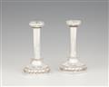 A small pair of Louis XVI Berlin silver candlesticks - image-1