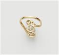 An 18k gold and diamond Belle Epoque cross ring. - image-2