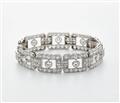 A platinum and diamond Art Déco bracelet. - image-1