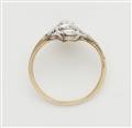 An Art Deco 14k gold diamond Marquise ring. - image-2