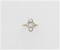 An Art Deco 14k gold diamond Marquise ring. - image-4